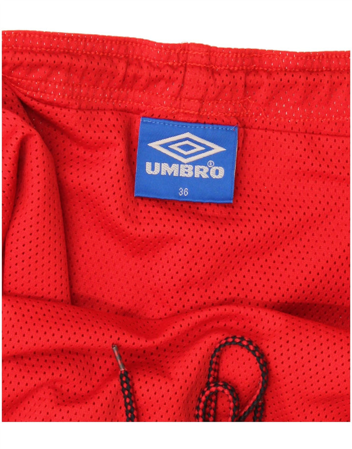 Shorts esportivos masculinos Umbro grandes vermelhos