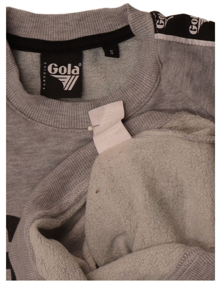 Gola moletom gráfico masculino jumper pequeno cinza colorblock algodão