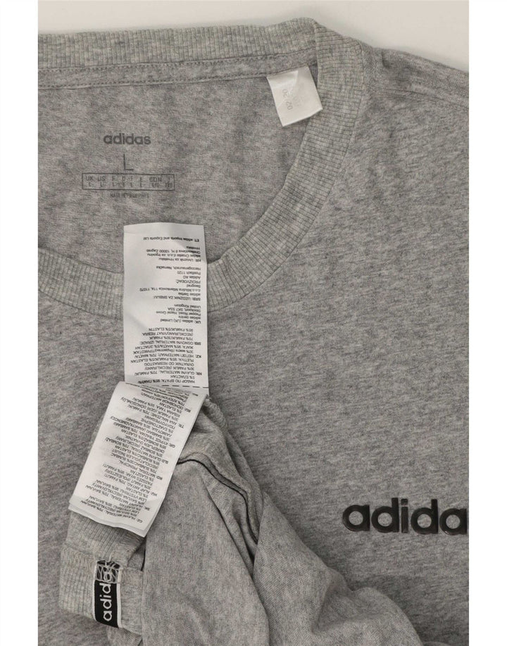 Camiseta masculina estampada Champion grande algodão cinza