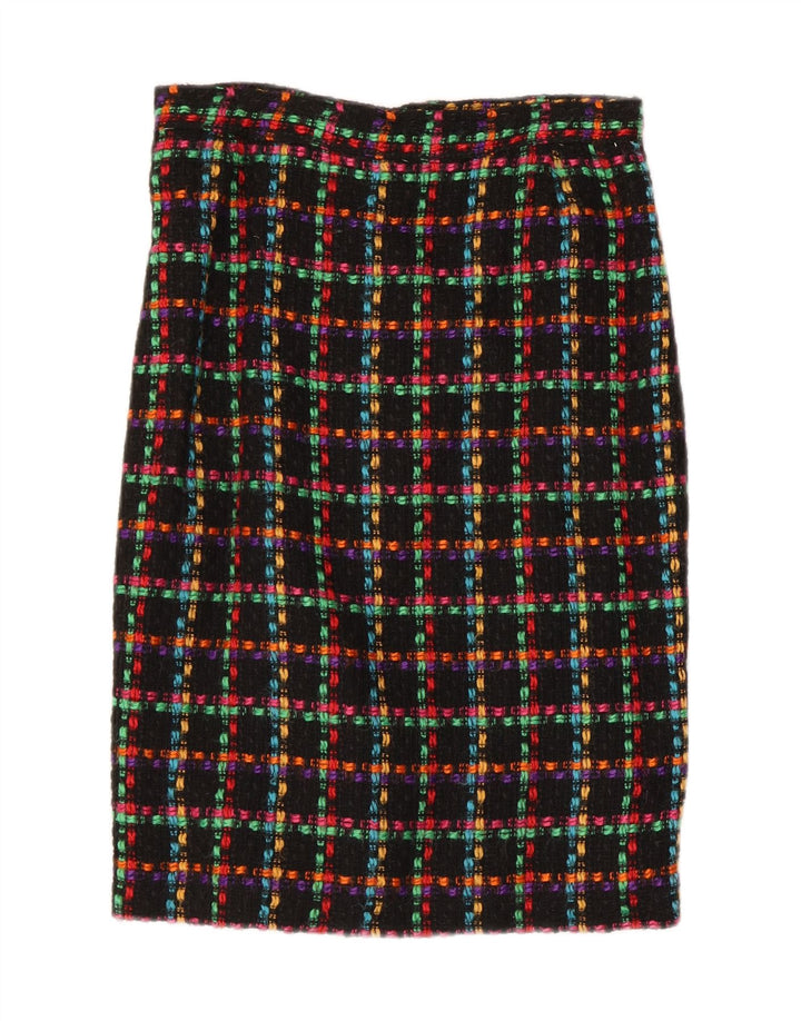 Conjunto de saia feminina de 2 peças NADIA Reino Unido 14 médio W28 xadrez multicolorido