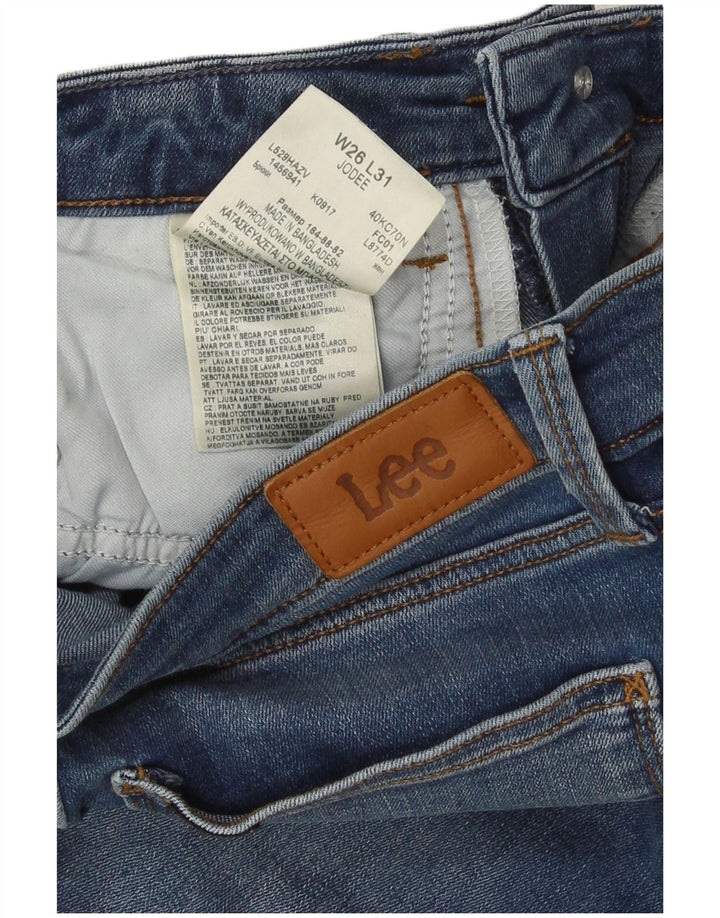 Lee Womens Jodee Skinny Jeans W26 L27 Azul Algodão