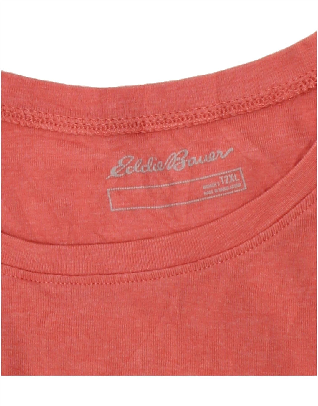 EDDIE BAUER Womens Top Long Sleeve UK 20 2XL Pink Cotton Vintage Eddie Bauer and Second-Hand Eddie Bauer from Messina Hembry 