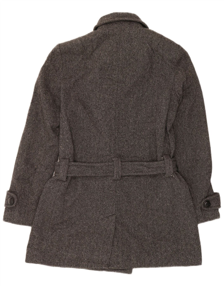 Sobretudo feminino FRENCH CONNECTION UK 12 lã cinza médio