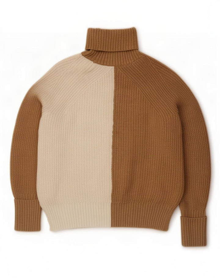Suéter feminino Marks & Spencer com gola redonda Reino Unido 10 pequeno bege