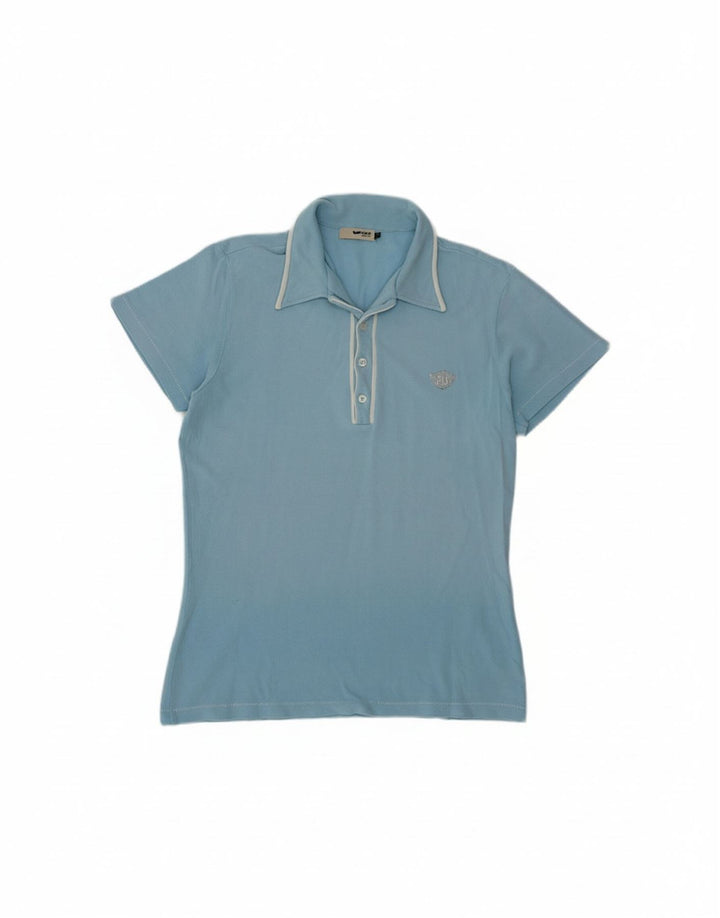 Camisa polo masculina GAS de algodão azul médio