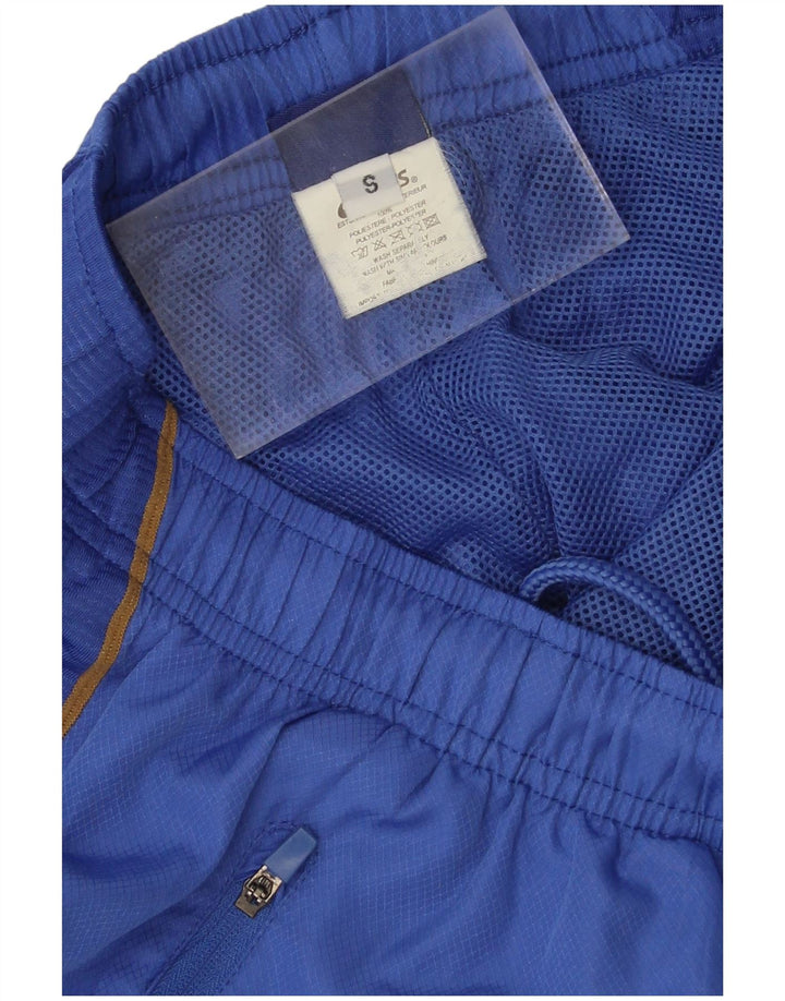 Calça de treino masculina ASICS pequena azul Colourblock poliéster