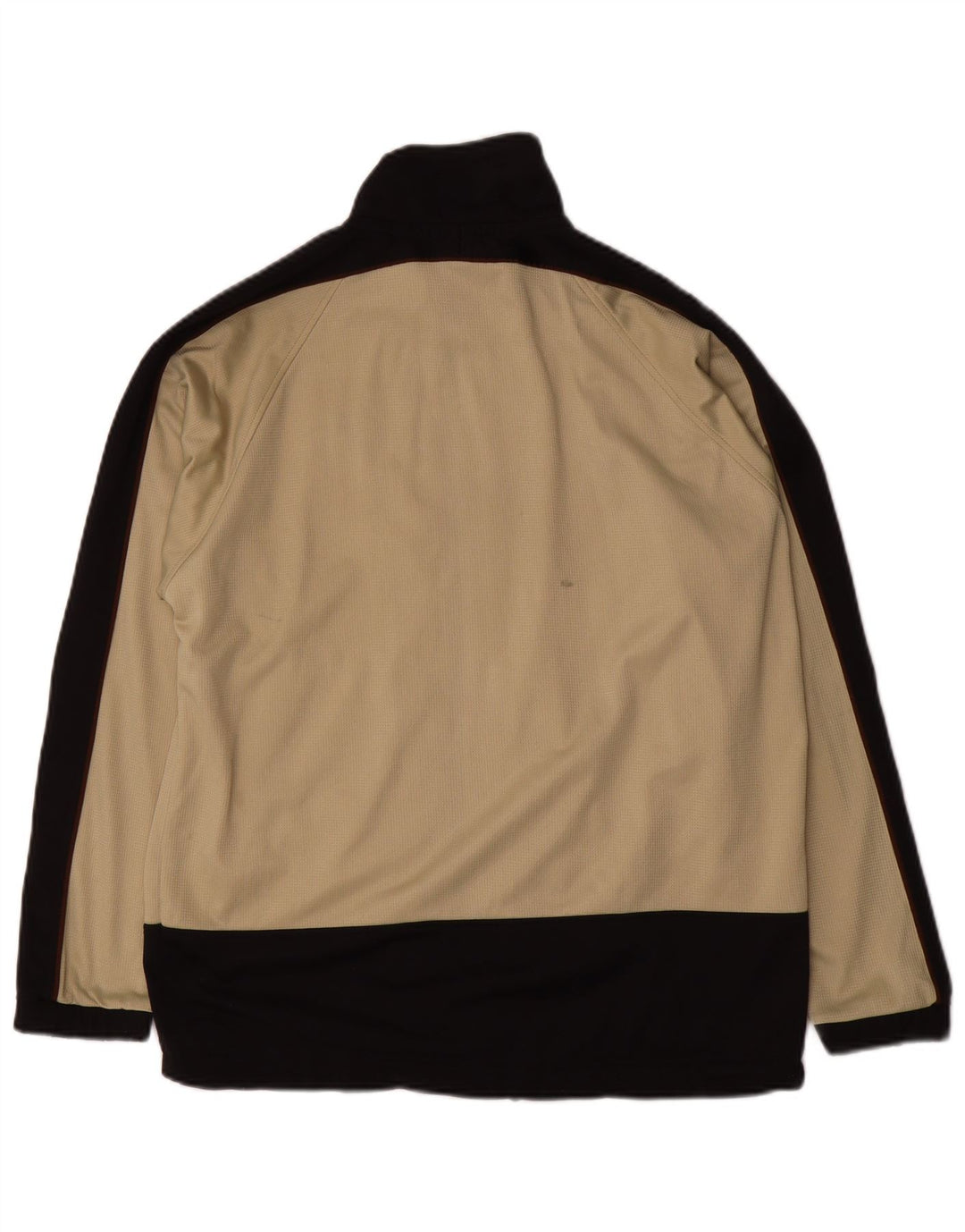 Asics Mens Tracksuit Top Jacket Médio Bege Colourblock