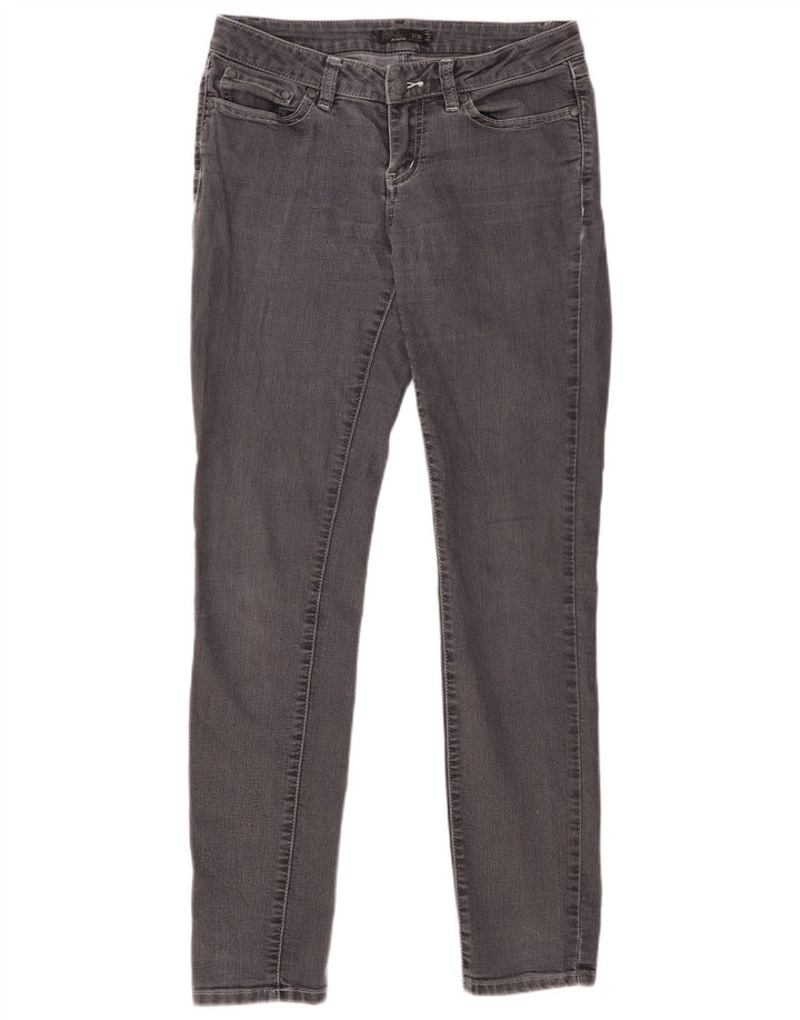 PRANA Jeans skinny feminino de cintura média US 2 XS W26 L31 algodão cinza