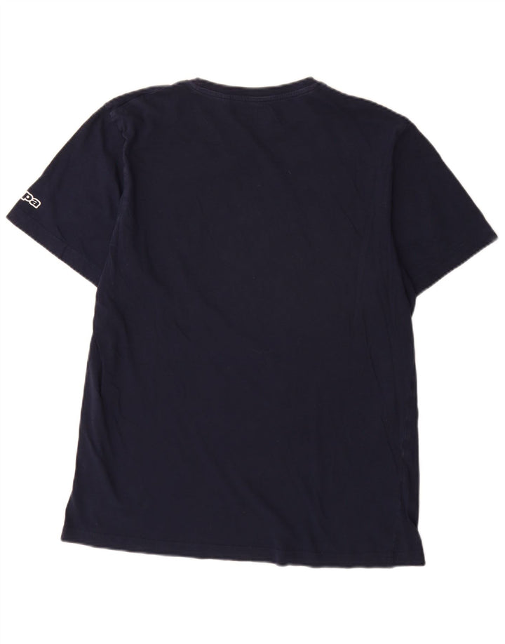 Camiseta gráfica masculina Kappa Top grande azul marinho