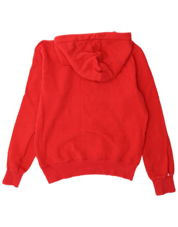 Suéter Superdry masculino com capuz gráfico grande algodão vermelho
