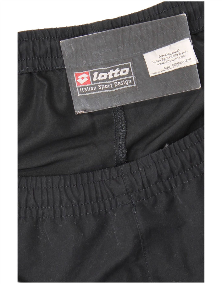 Shorts esportivos masculinos LOTTO grandes pretos
