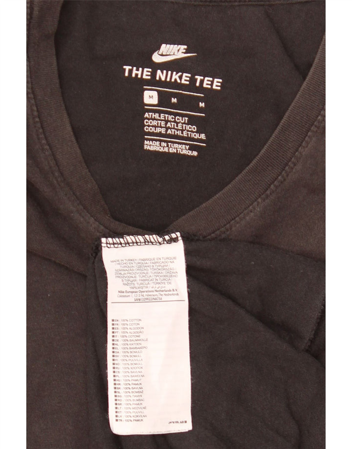 Camiseta masculina Nike Athletic Cut Top médio algodão preto