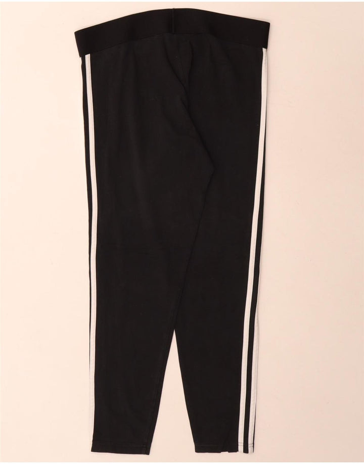 Leggings Adidas Femininas UK 16/18 Grande Algodão Preto