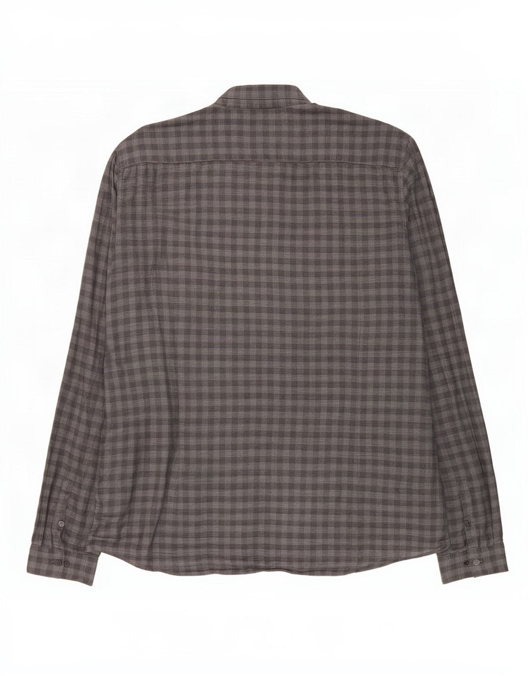 Camisa masculina Slim Fit Calvin Klein 2XL algodão guingão cinza