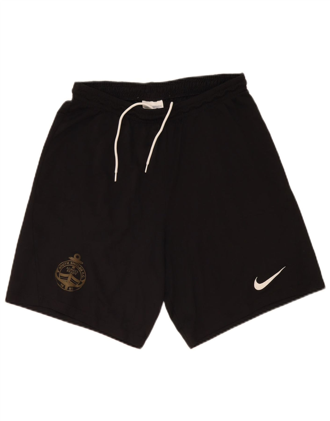 Nike Masculino South Shields F.C. Shorts Esportivos Grande Poliéster Preto