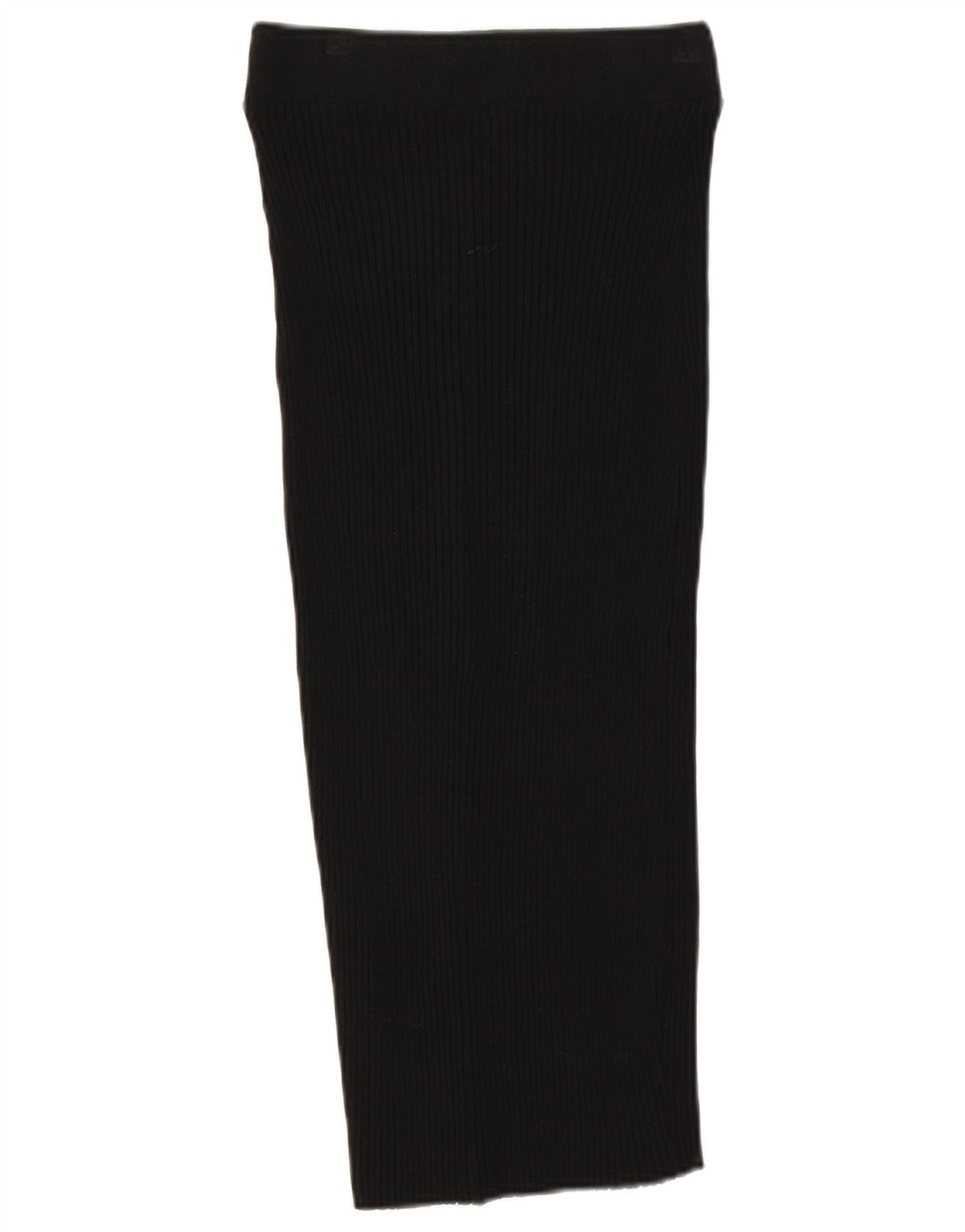 Saia midi de malha Zara feminina média W28 preta