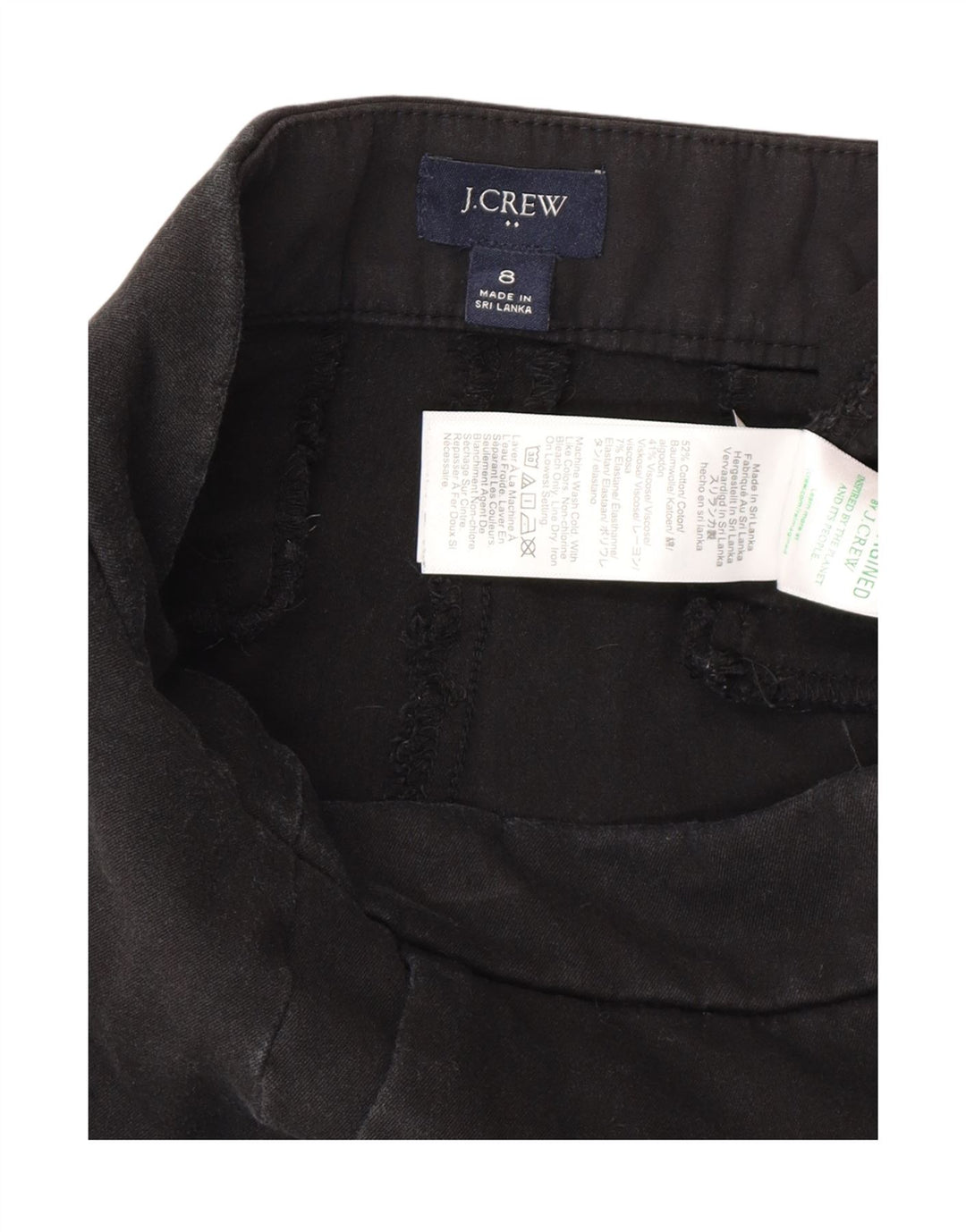 J. CREW Womens Bootcut Capri Trousers US 8 Medium W32 L23 Black Cotton Vintage J. Crew and Second-Hand J. Crew from Messina Hembry 