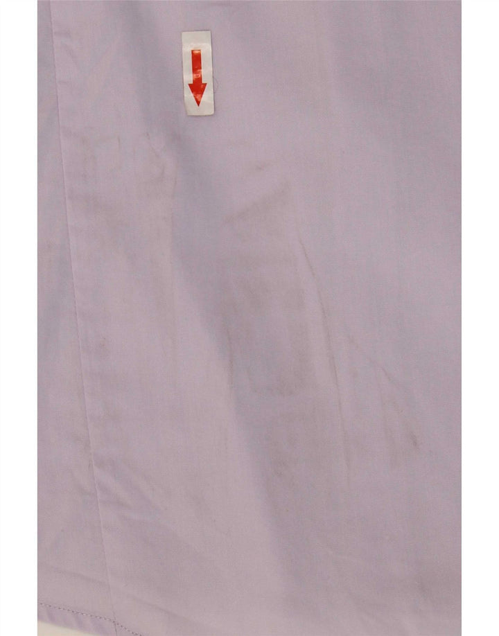 Camisa masculina Benetton de algodão roxo médio