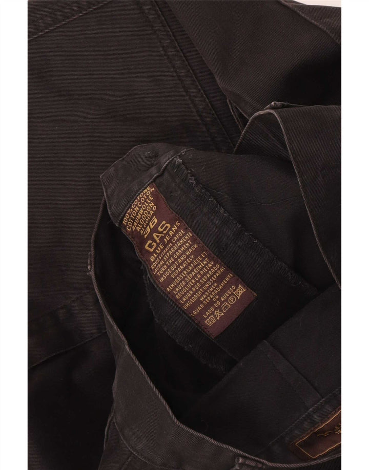 Calça cargo reta masculina Gas W36 L29 algodão preto