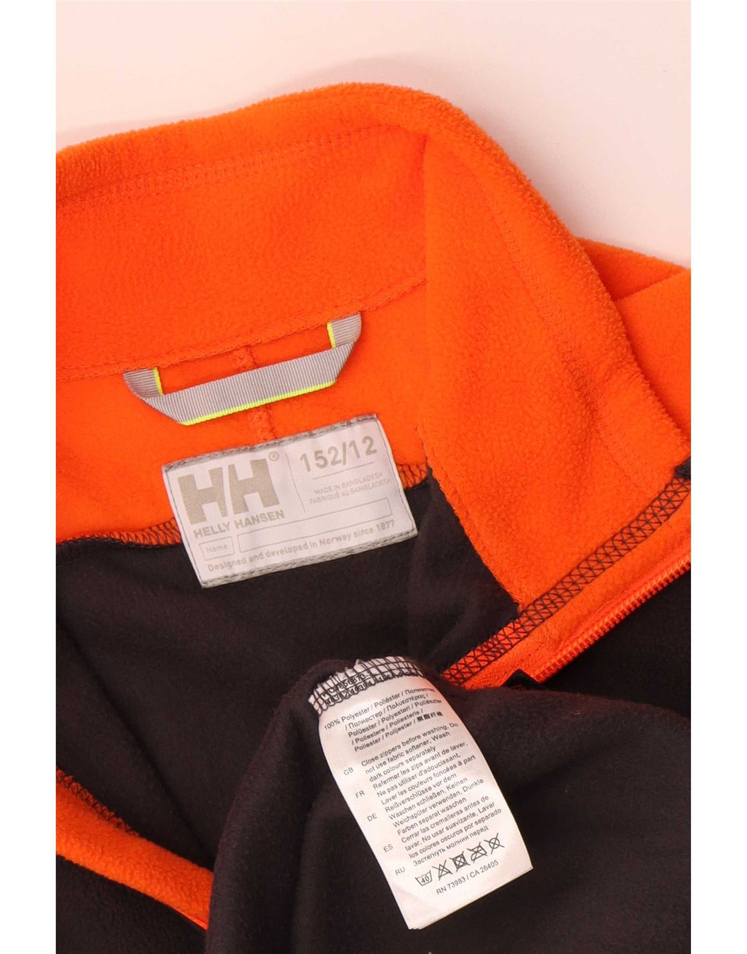 Jaqueta Helly Hansen Boys Fleece 11-12 Anos Preto Colourblock Poliéster