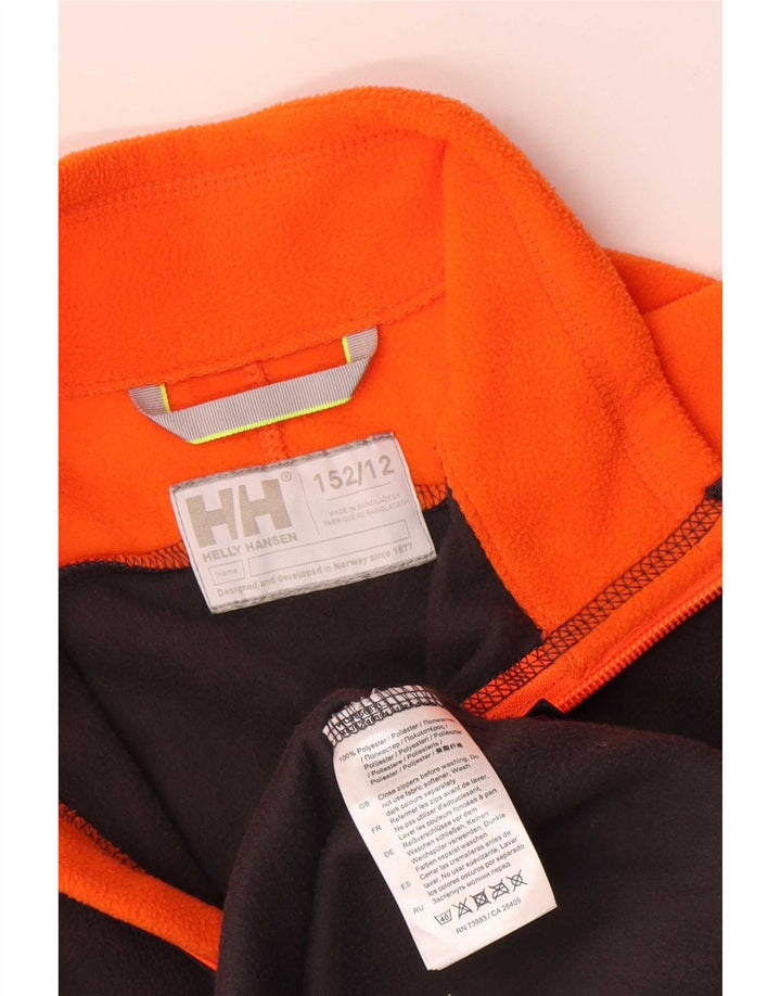 Jaqueta Helly Hansen Boys Fleece 11-12 Anos Preto Colourblock Poliéster