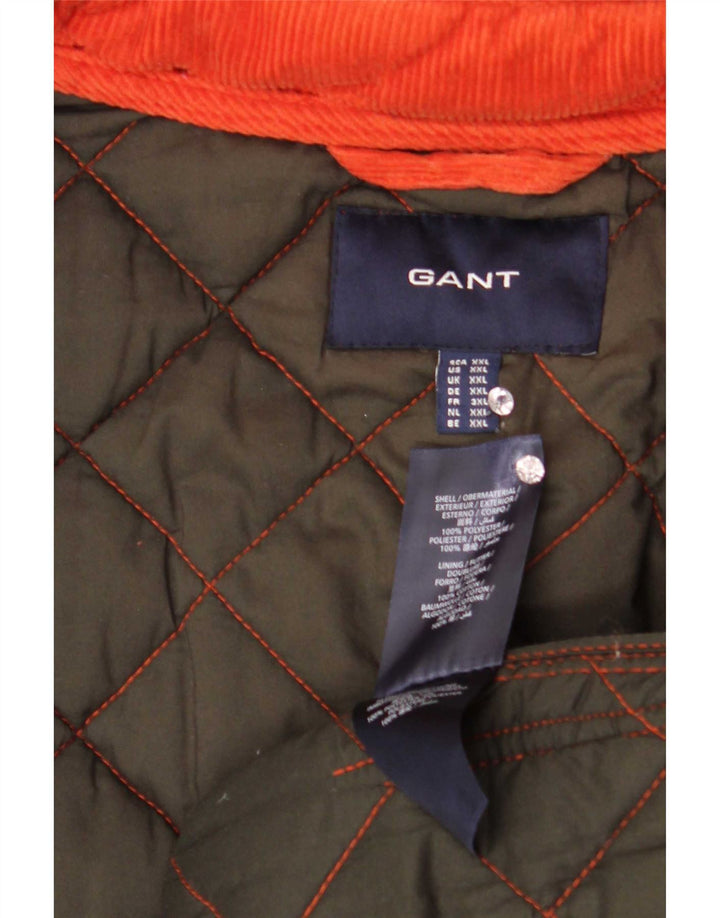 Jaqueta acolchoada feminina Gant UK 20 2XL poliéster laranja
