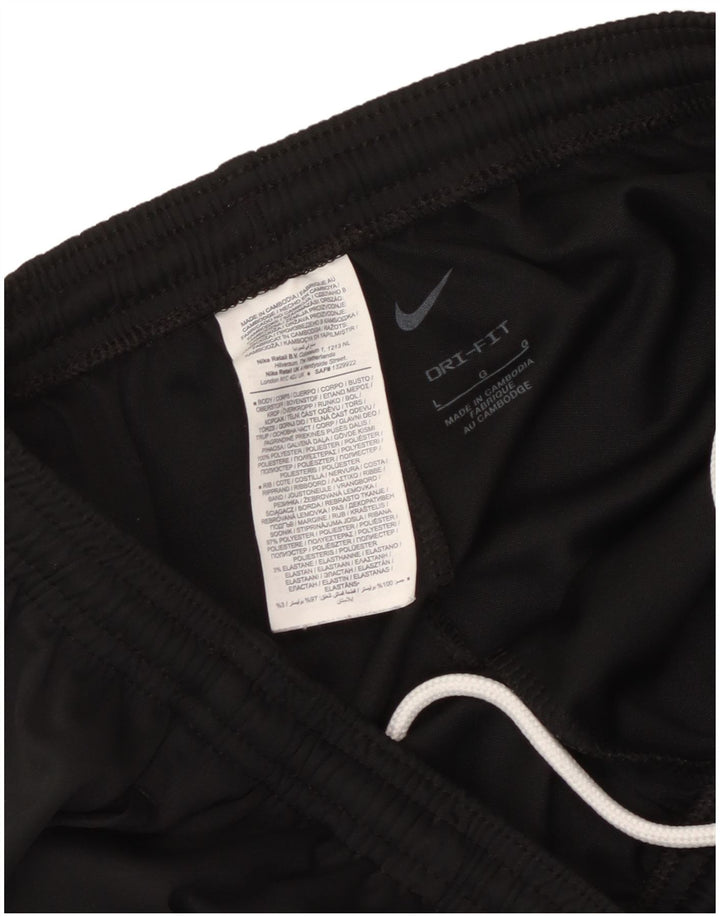 Calça de treino masculina Nike Dri Fit grande poliéster preto
