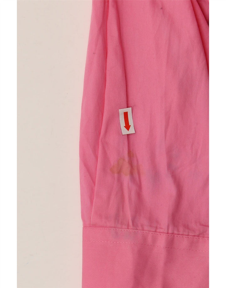 Camisa alta masculina Wrangler grande algodão rosa