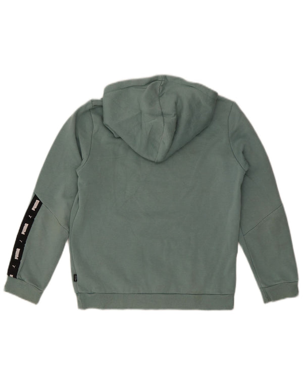 Suéter com capuz feminino Puma feminino 11-12 anos azul colorblock algodão