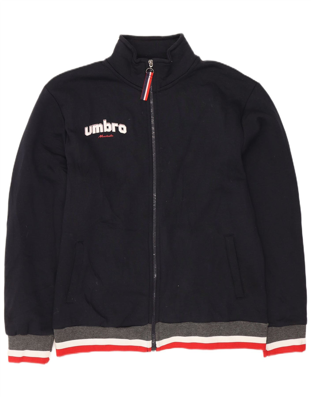 UMBRO Jaqueta masculina de agasalho gráfico XL azul marinho poliéster colorido