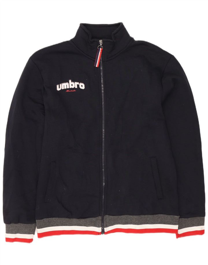 UMBRO Jaqueta masculina de agasalho gráfico XL azul marinho poliéster colorido
