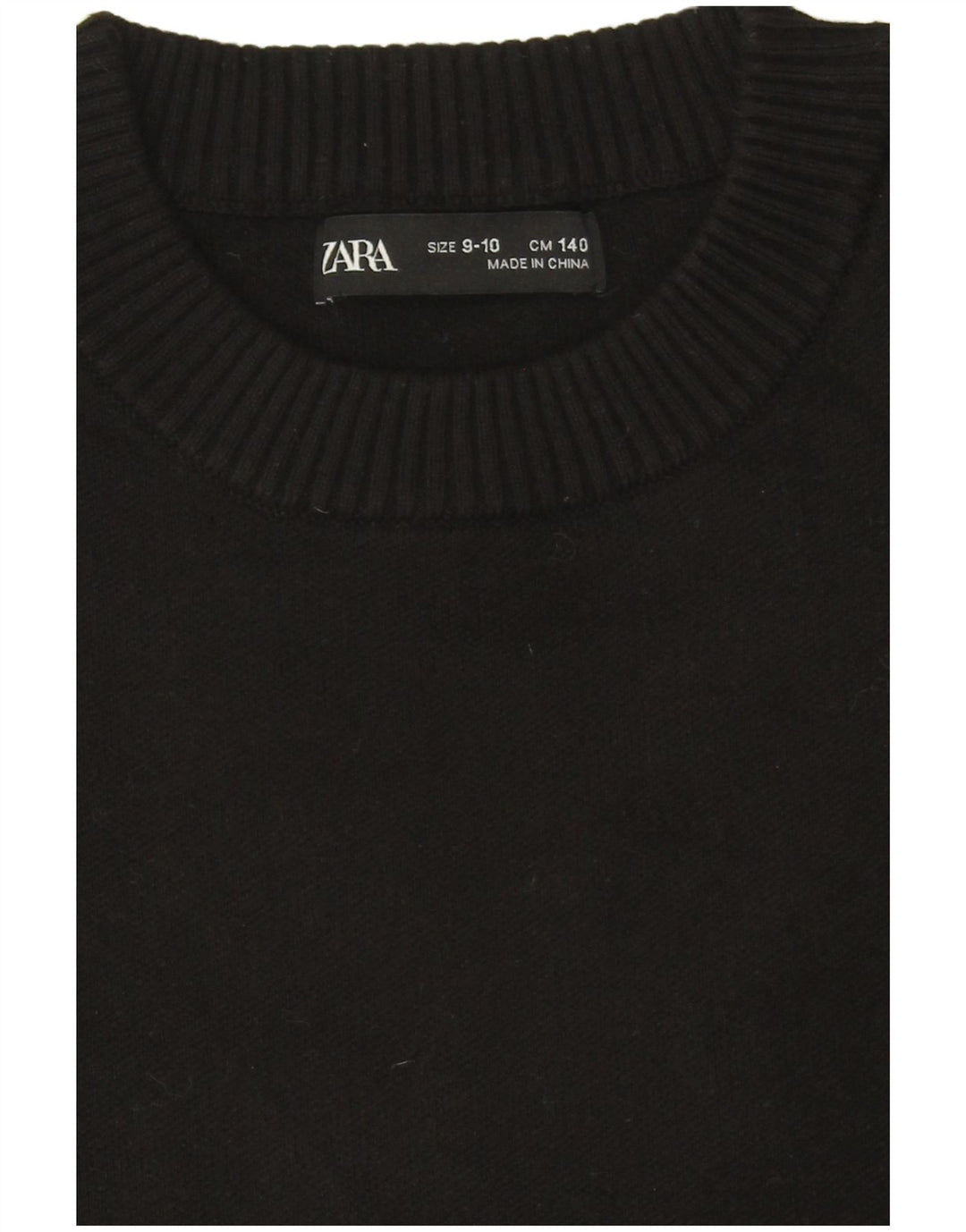 Suéter Zara Boys com gola redonda 9-10 anos preto
