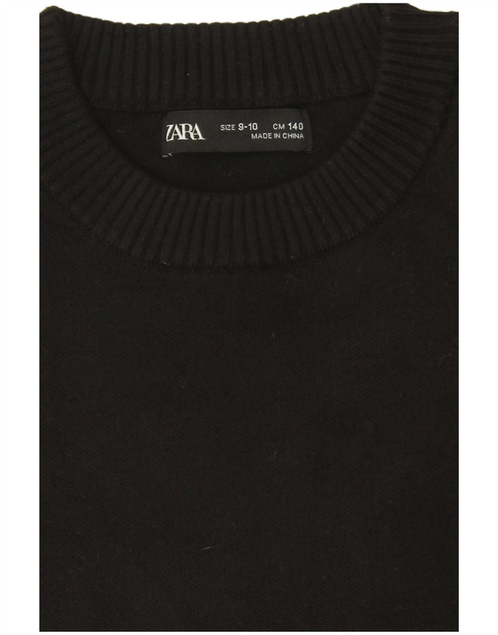 Suéter Zara Boys com gola redonda 9-10 anos preto