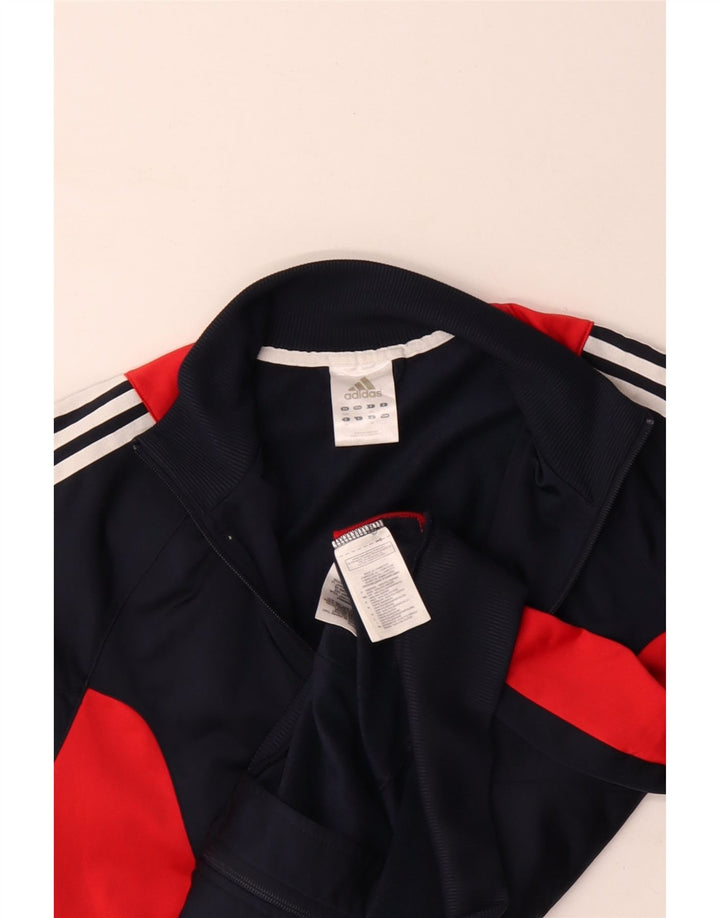 Adidas Mens Tracksuit Top Jacket UK 42/44 Grande Azul Marinho Poliéster