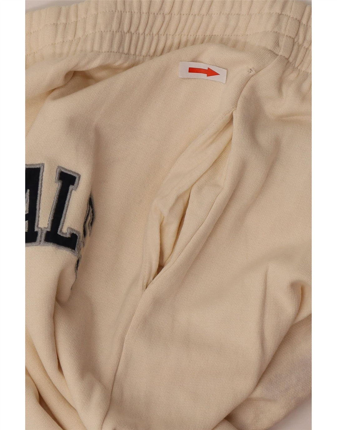 Calça de treino feminina Zara Joggers UK 12 Médio Off White