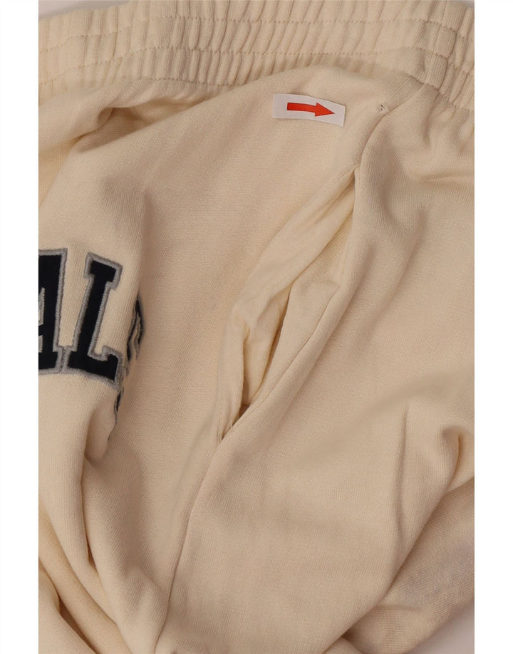 Calça de treino feminina Zara Joggers UK 12 Médio Off White