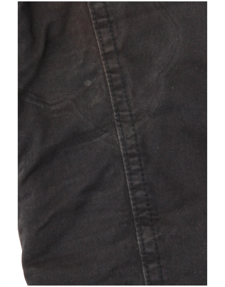Jaqueta utilitária masculina Hollister UK 40 grande algodão preto