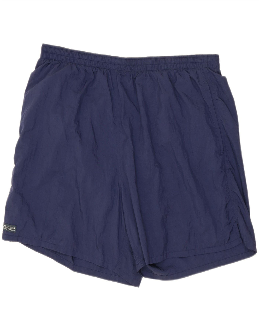 COLUMBIA Mens Sport Shorts Large Navy Blue Nylon