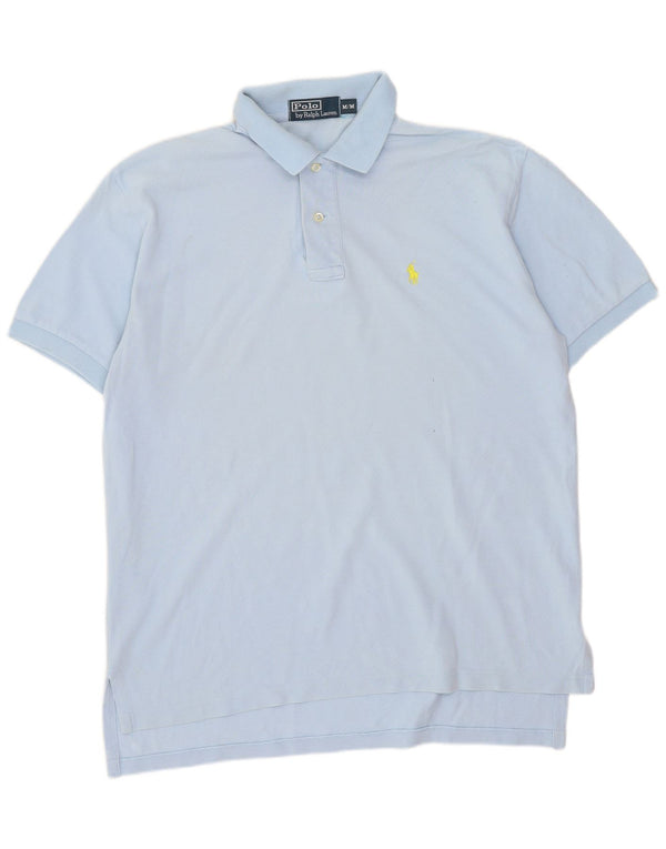 Camisa polo masculina Polo Ralph Lauren de algodão azul médio