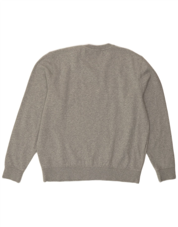 Lacoste moletom masculino tamanho 6 XL cinza algodão