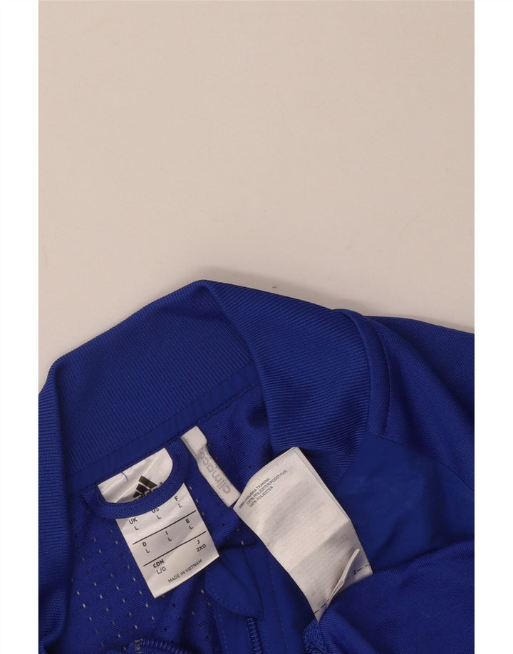 ADIDAS Mens Climacool Graphic Tracksuit Top Jaqueta Grande Azul Poliéster