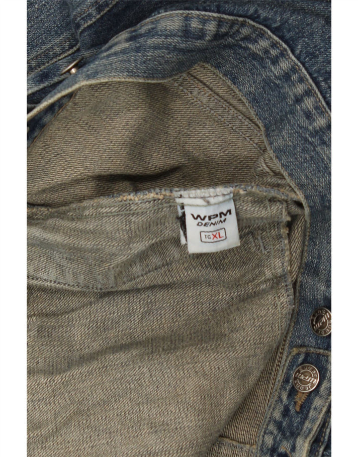 WPM Mens Denim Jacket UK 42 XL Blue Cotton Classic Vintage WPM and Second-Hand WPM from Messina Hembry 