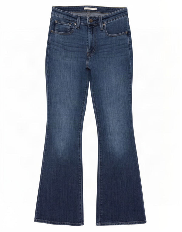 Calça jeans feminina Levi's 726 cintura alta larga W31 L32 algodão azul