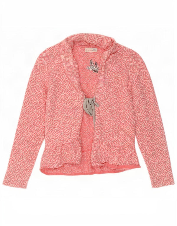 Suéter cardigã feminino Odd Molly tamanho 2 algodão geométrico rosa médio
