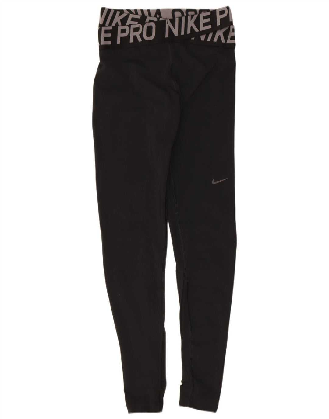 Leggings Nike Womens Dri Fit Graphic UK 8 Pequeno Poliéster Preto