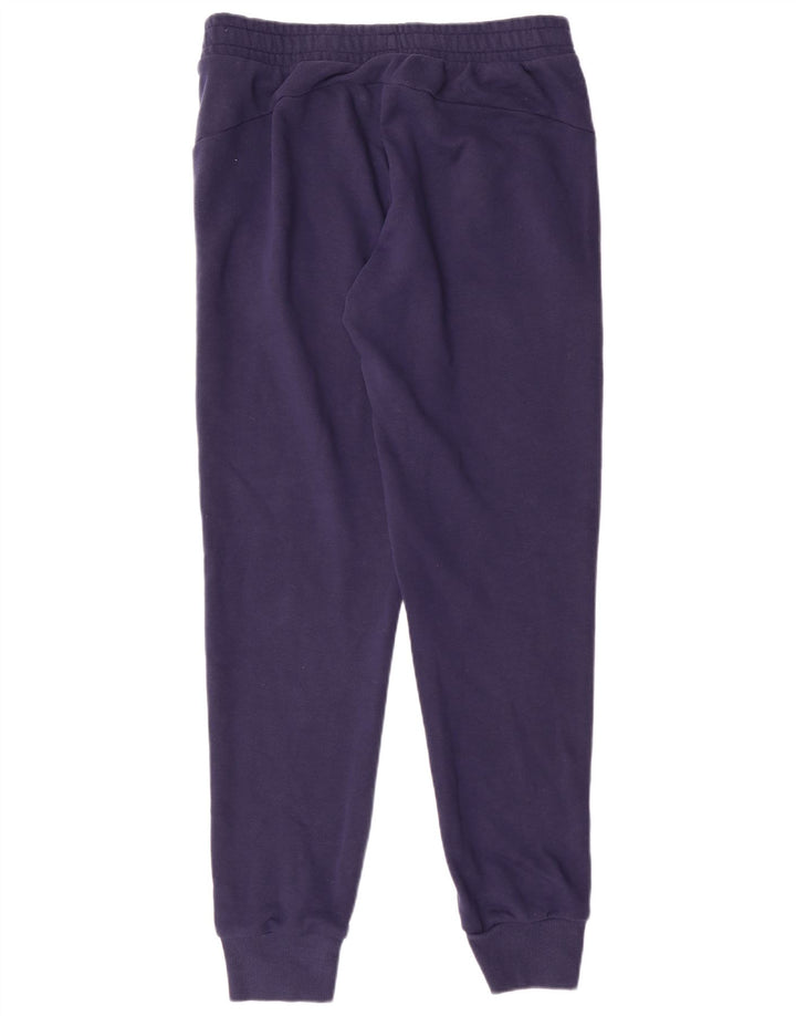 Calça de treino feminina PUMA Joggers UK 14 médio azul marinho algodão