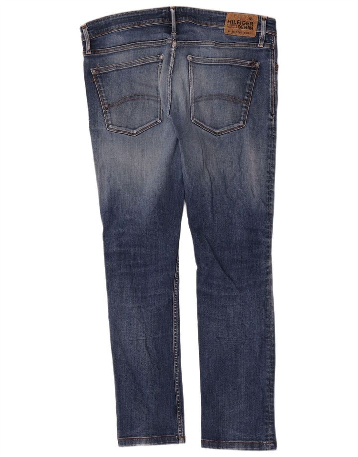 Tommy Hilfiger Masculino Slim Jeans W38 L30 Azul Algodão