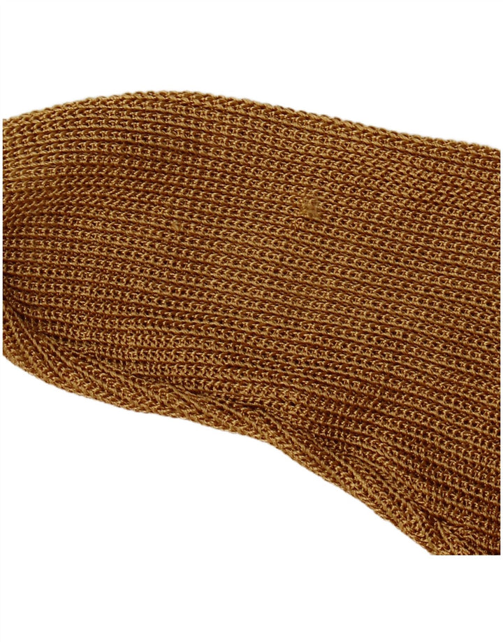 Suéter vintage feminino com gola canoa UK 8 pequeno multicolorido