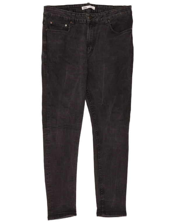 Zara Jeans Skinny Masculino WU 46 XL W36 L29 Cinza Algodão