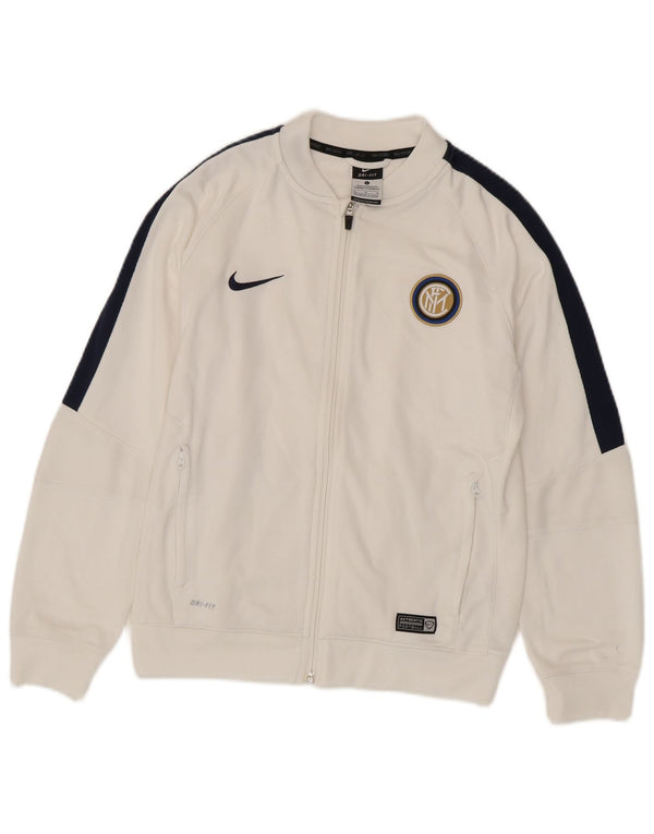 Jaqueta Nike Boys Inter Milan Tracksuit Top 12-13 Anos Grande Branco